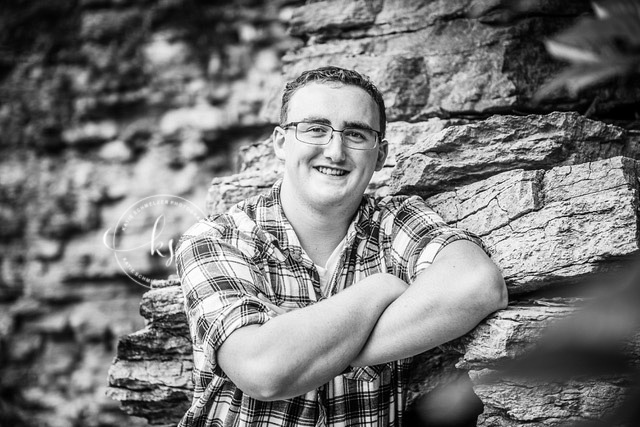 Riverfront senior portrait session in Tiffin, IA with KS Photography