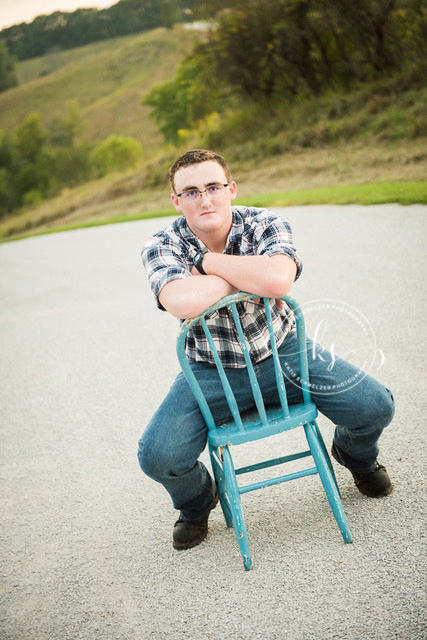 Riverfront senior portrait session in Tiffin, IA with KS Photography