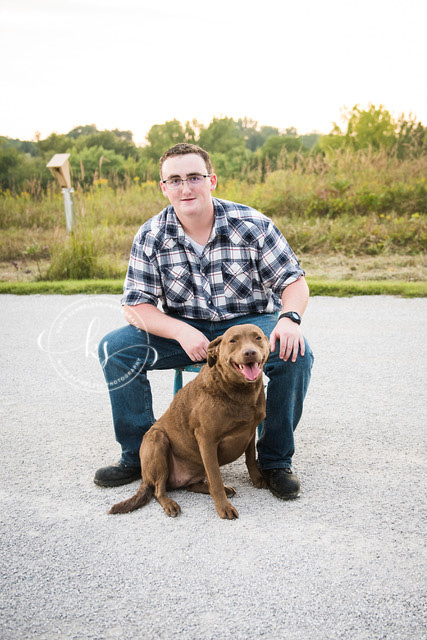 Riverfront senior portrait session in Tiffin, IA with KS Photography