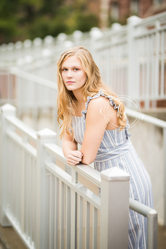 Senior portraits with West Senior High School student and Tiffin IA senior portrait photographer, KS Photography