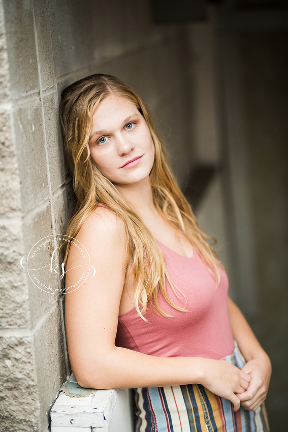 Senior portraits with West Senior High School student and Tiffin IA senior portrait photographer, KS Photography