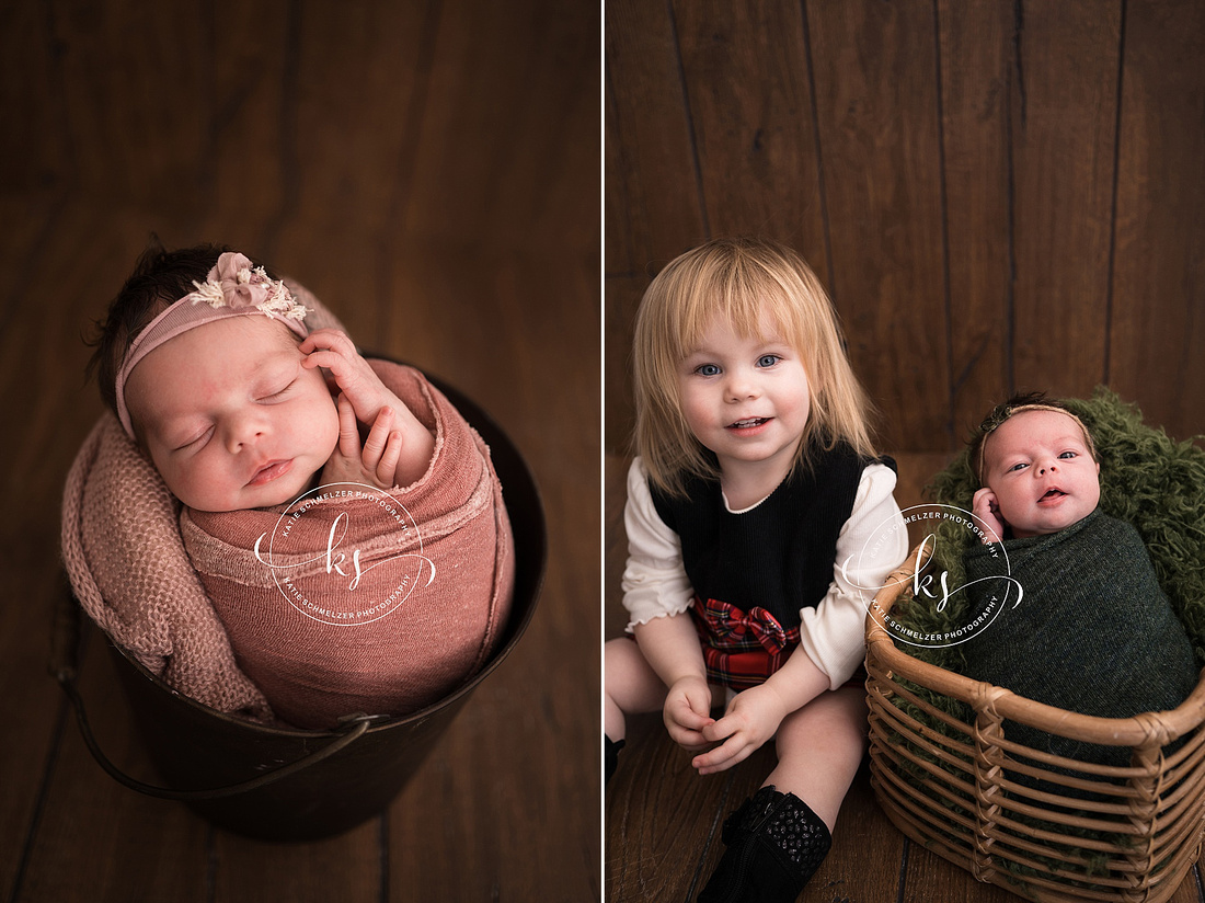 Winter Newborn Portraits photographed by Iowa Newborn Photographer KS Photography