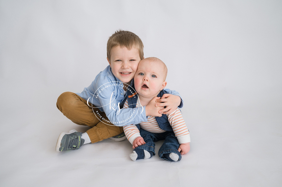 Iowa 6 Month Portraits photographed by Iowa Newborn Photographer KS Photography 