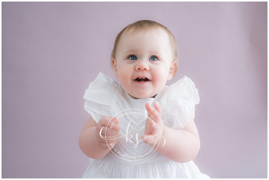 One-Year Milestone Session photographed by Iowa Family Photographer KS Photography