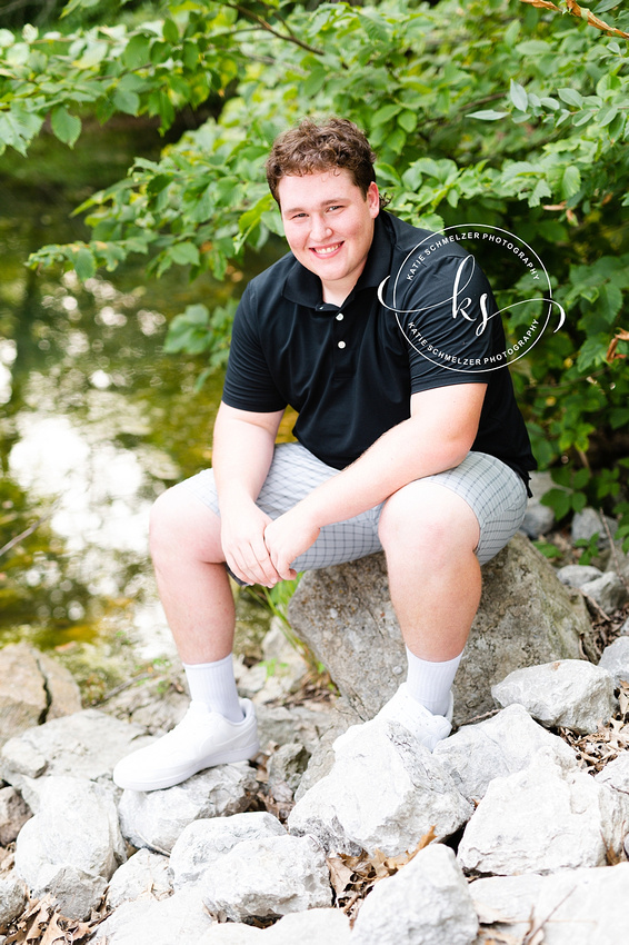 Iowa Summer + Fall Senior Portraits of IA male Senior photographed by Iowa Senior Photographer KS Photography 