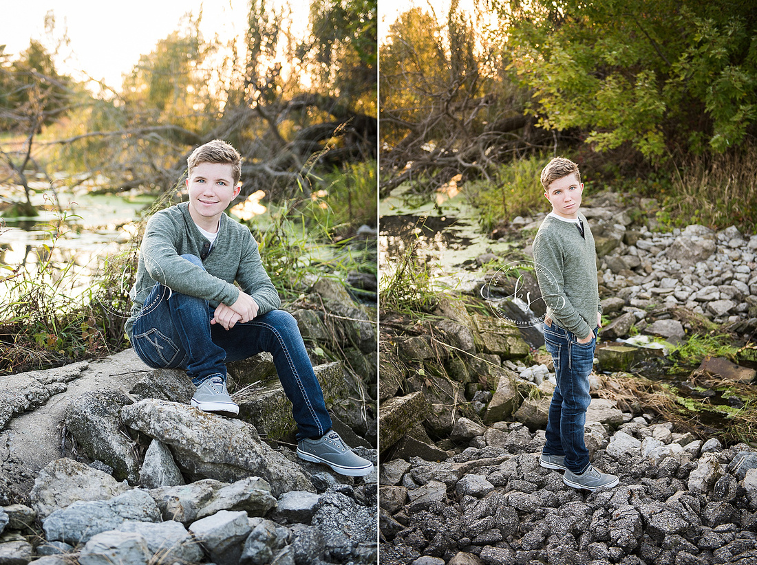 Senior portraits on local Tiffin, Iowa golf course with KS Photography