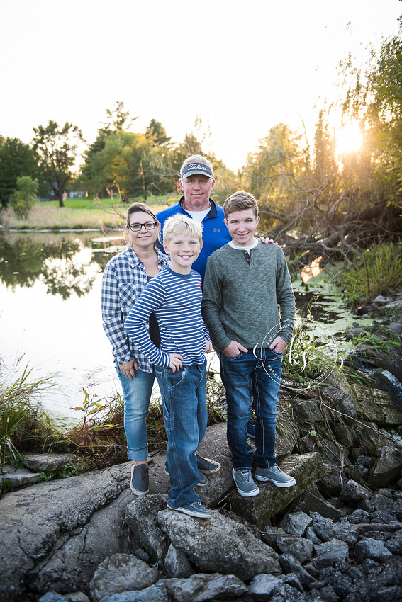 Senior portraits on local Tiffin, Iowa golf course with KS Photography