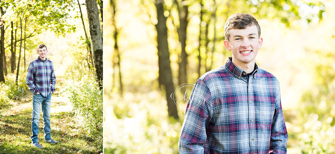 Senior portraits with CCA runner and Iowa senior portrait photographer KS Photography