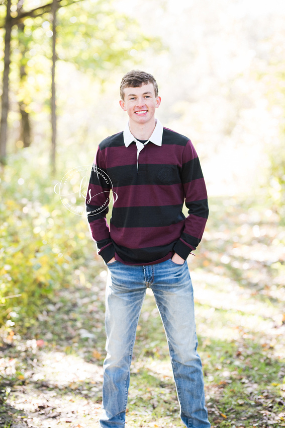 Senior portraits with CCA runner and Iowa senior portrait photographer KS Photography