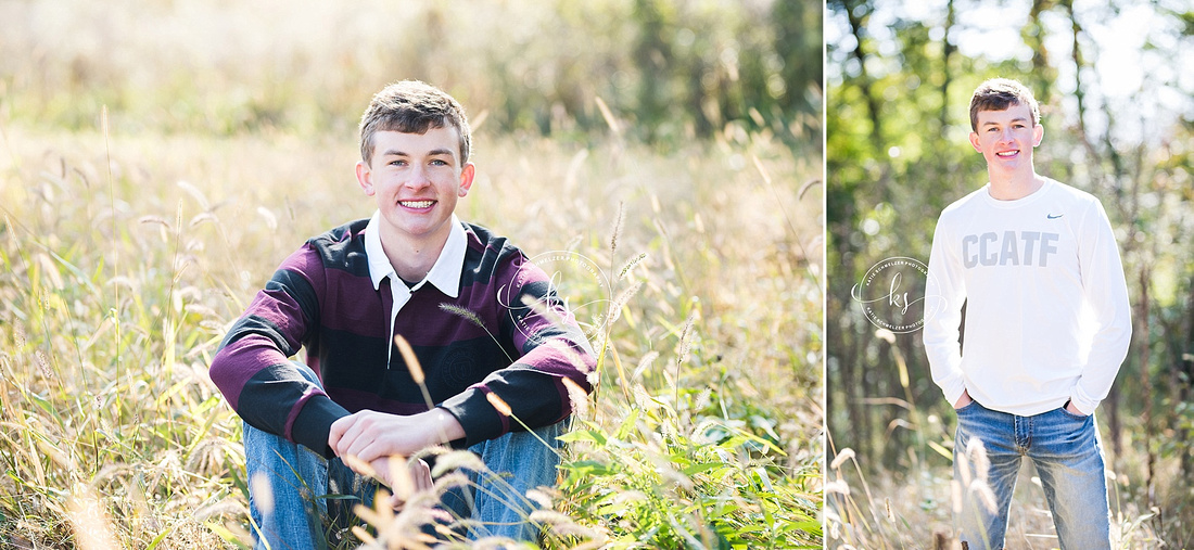 Senior portraits with CCA runner and Iowa senior portrait photographer KS Photography