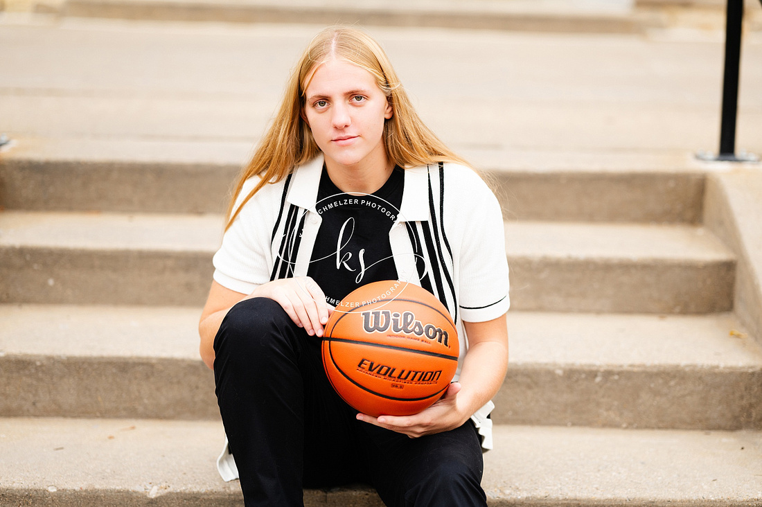 Athletic Iowa Senior Session photographed by Iowa Senior Photographer,  KS Photography 