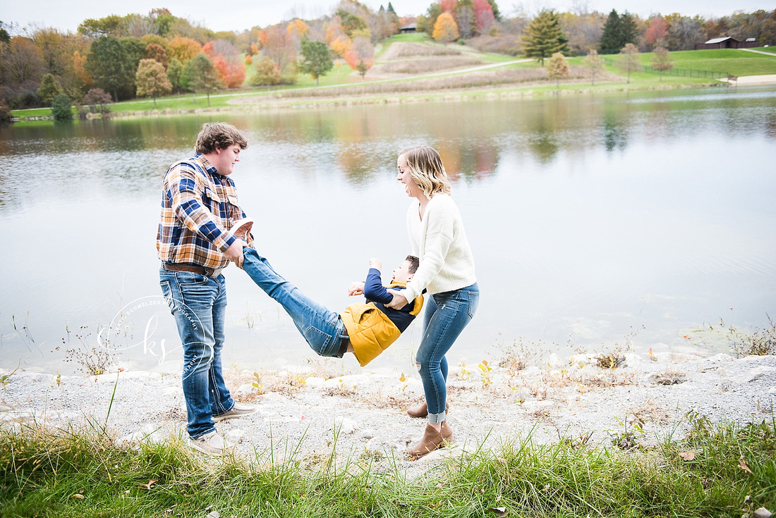 Fun family portraits in Iowa with KS Photography