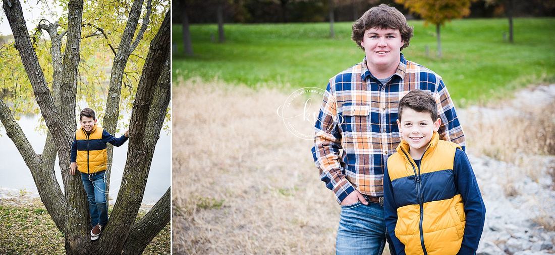 Fun family portraits in Iowa with KS Photography