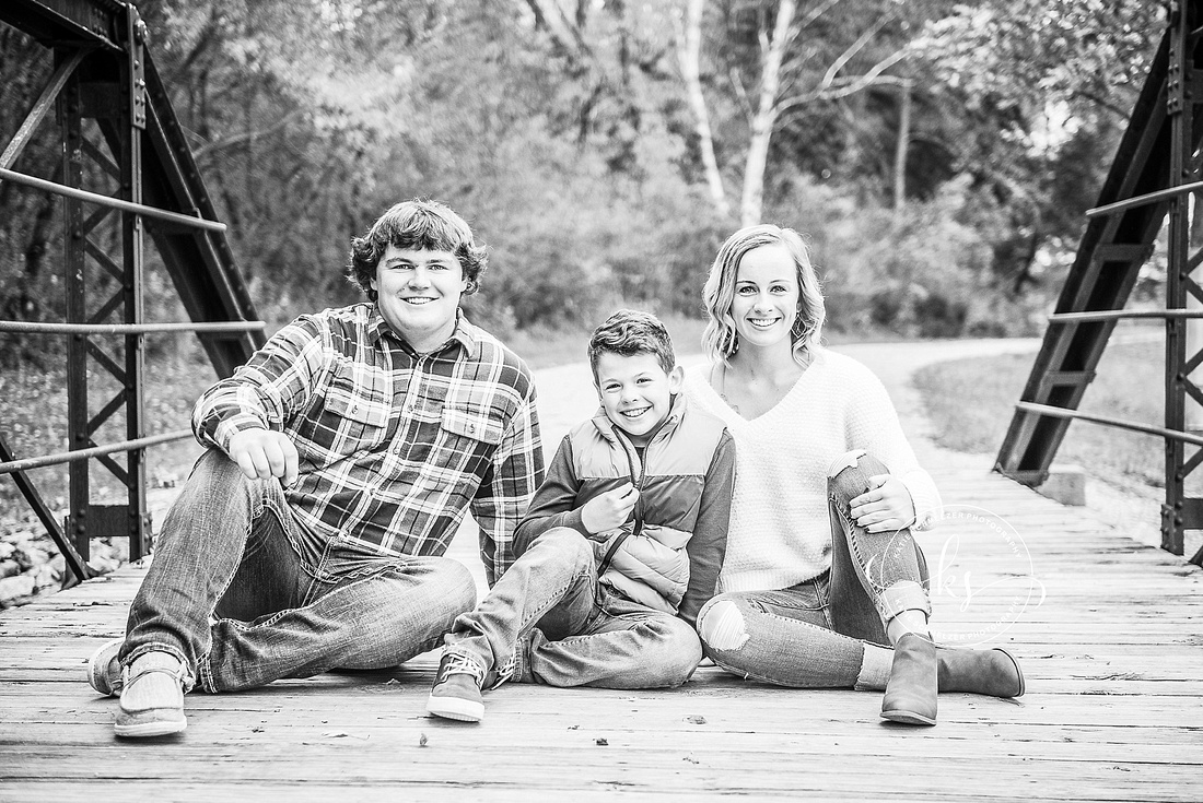 Fun family portraits in Iowa with KS Photography