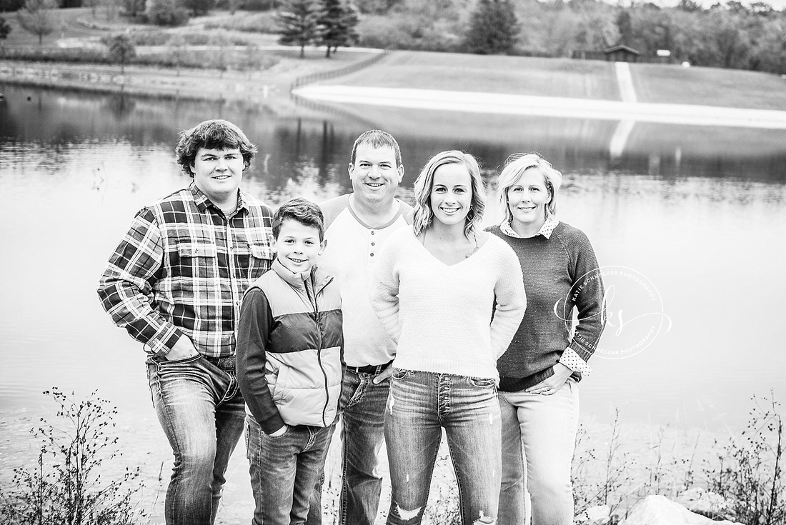 Fun family portraits in Iowa with KS Photography