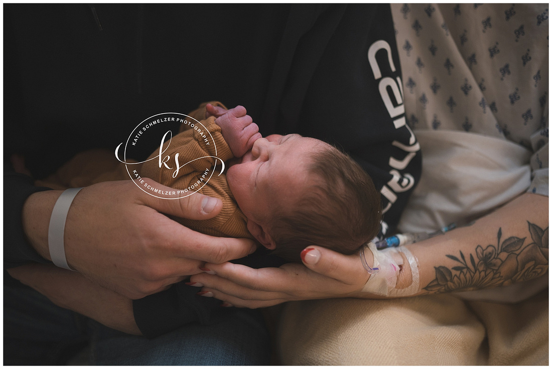 Fresh 48 Newborn Portraits photographed by Iowa Newborn Photographer KS Photography 