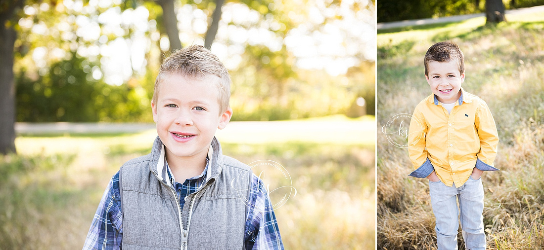 Iowa City family portraits in the fall with Tiffin IA family photographer KS Photography