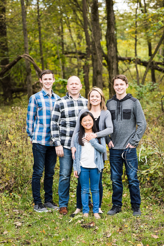 At home family portraits with Iowa family photographer KS Photography