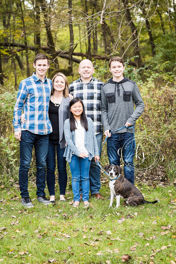 At home family portraits with Iowa family photographer KS Photography