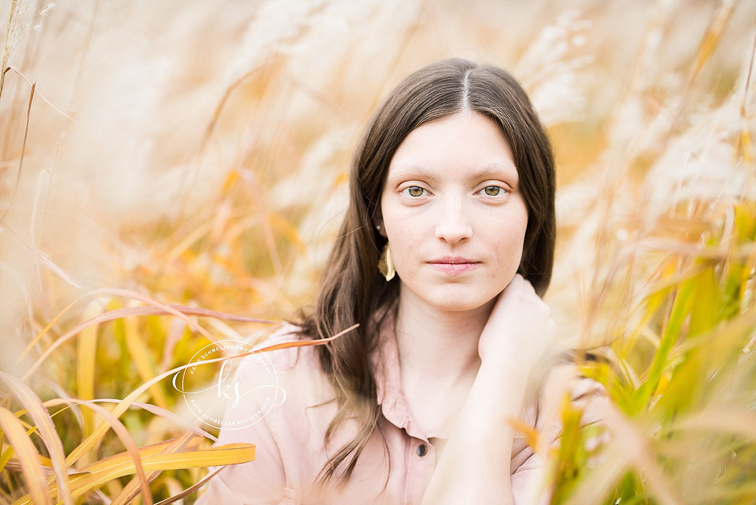 Fall Iowa senior portraits in Tiffin IA with KS Photography