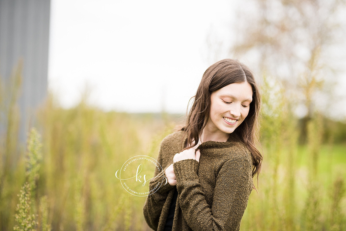 Fall Iowa senior portraits in Tiffin IA with KS Photography