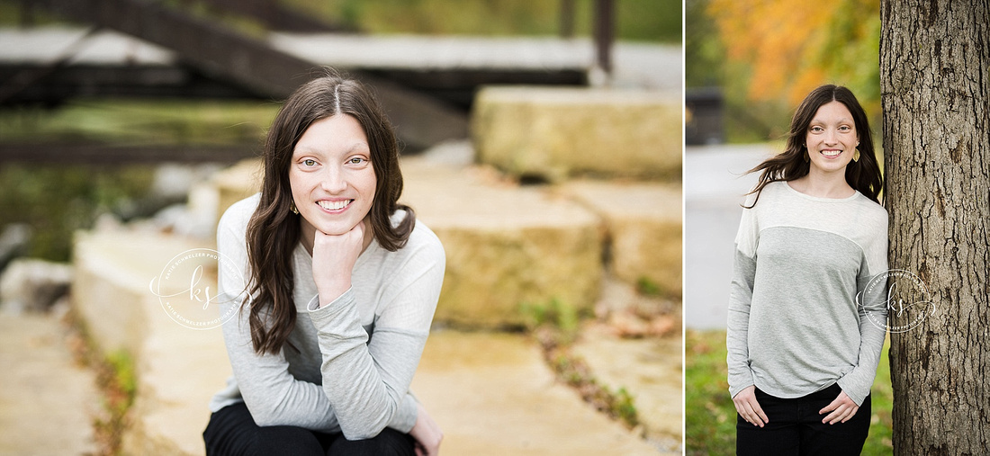 Fall Iowa senior portraits in Tiffin IA with KS Photography