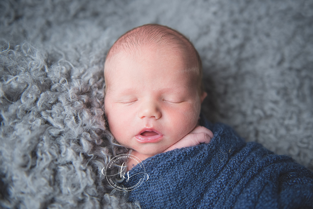 Newborn session in Iowa with KS Photography, inspired by Iowa Hawkeyes