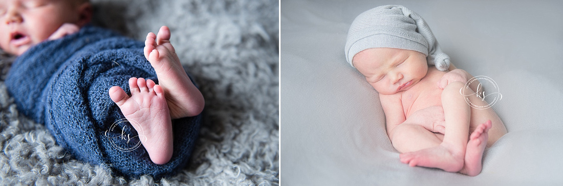 Newborn session in Iowa with KS Photography, inspired by Iowa Hawkeyes