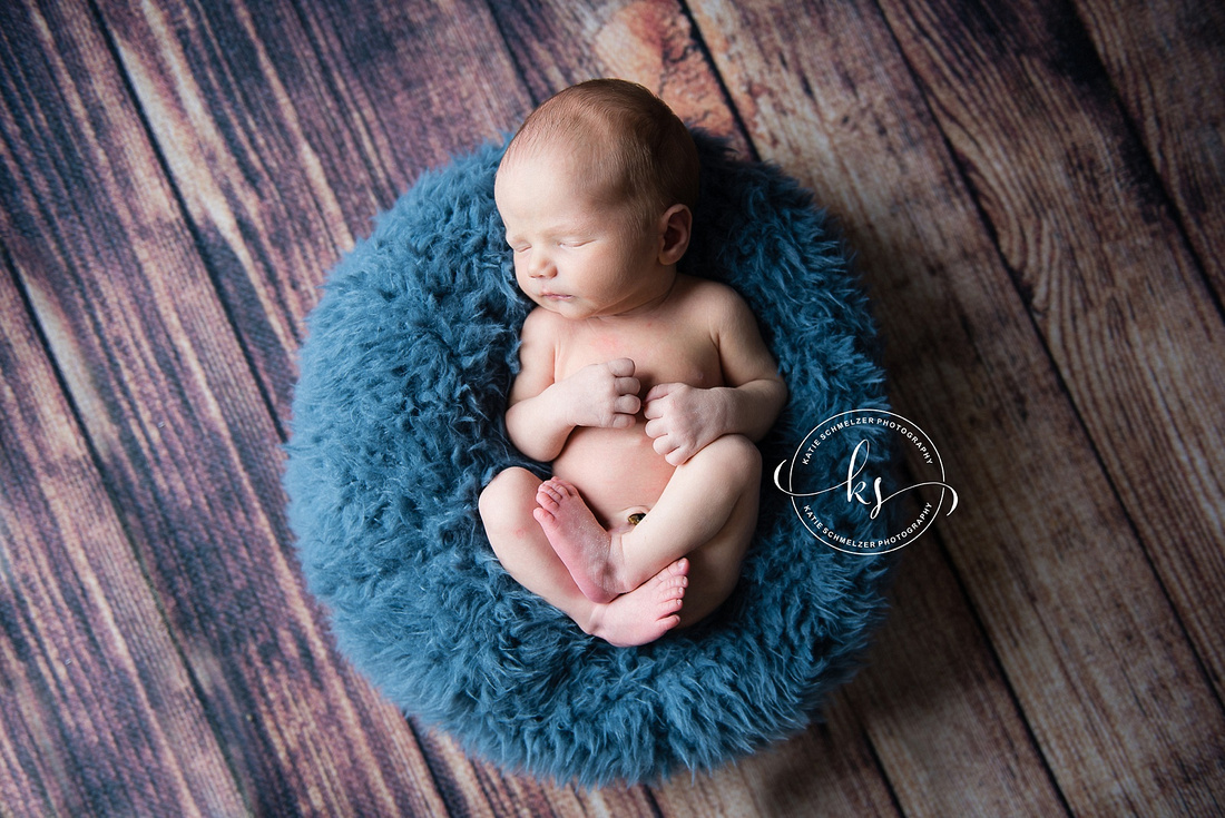 Newborn session in Iowa with KS Photography, inspired by Iowa Hawkeyes