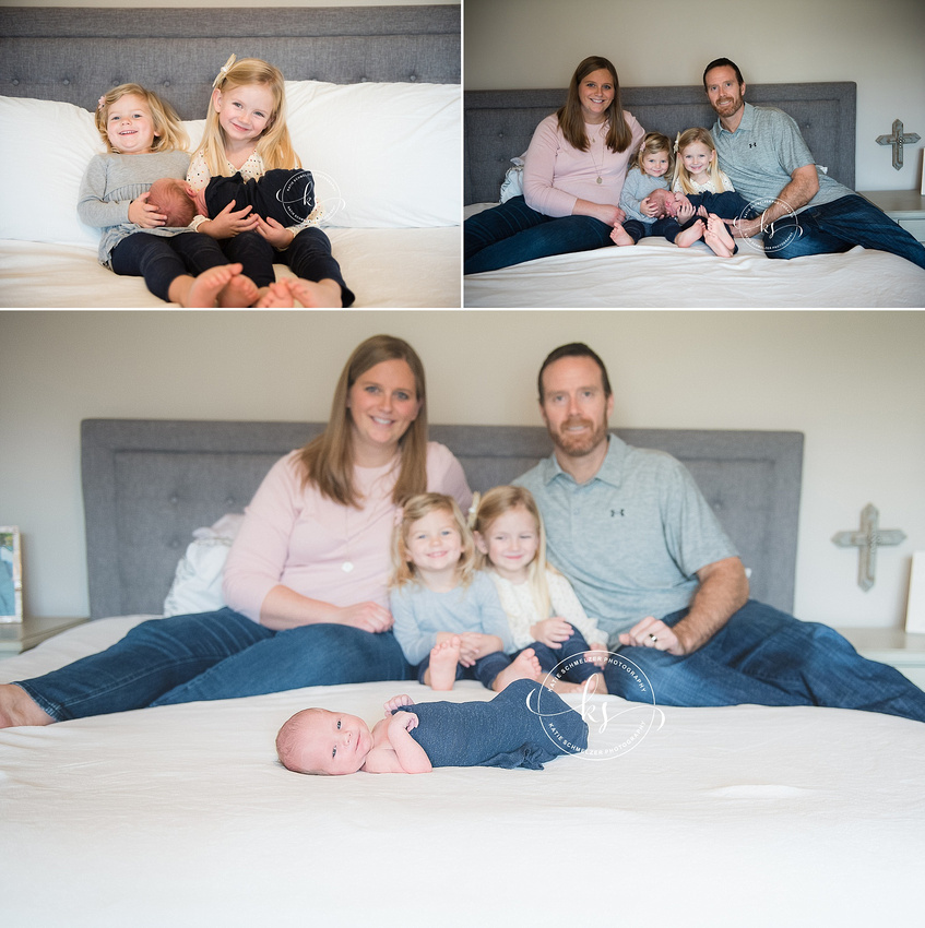 Newborn session in Iowa with KS Photography, inspired by Iowa Hawkeyes