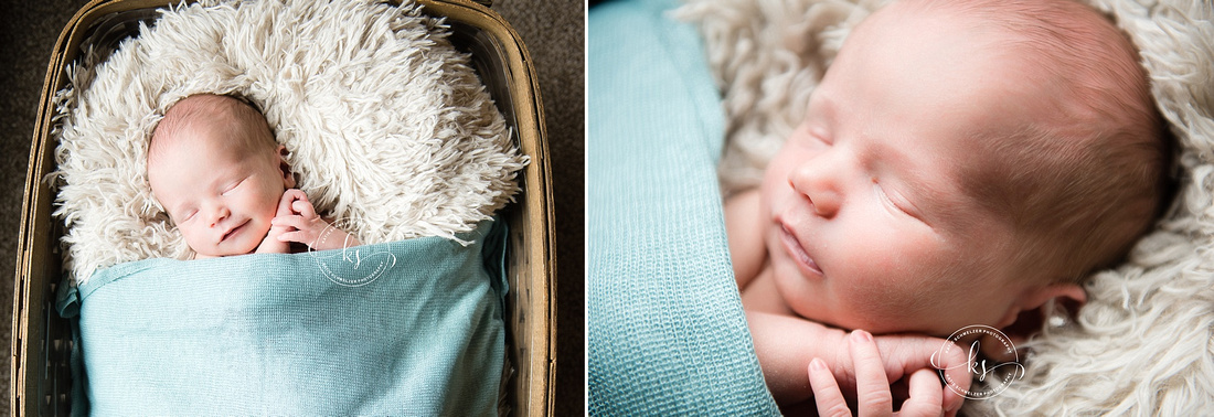 Newborn session in Iowa with KS Photography, inspired by Iowa Hawkeyes