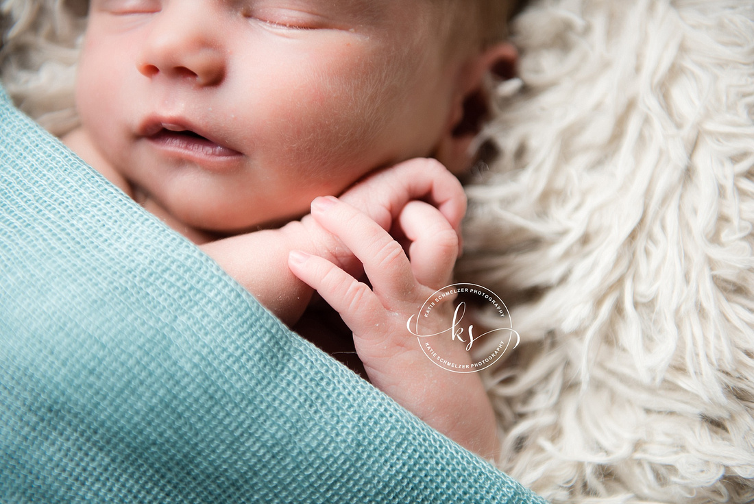 Newborn session in Iowa with KS Photography, inspired by Iowa Hawkeyes