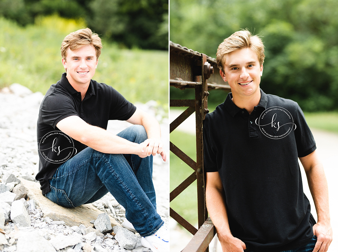 Iowa City Senior Session of high school baseball player photographed by KS Photography