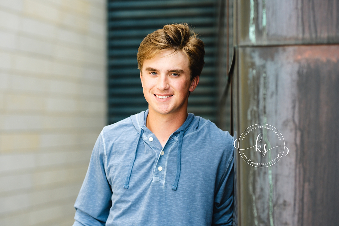 Iowa City Senior Session of high school baseball player photographed by KS Photography