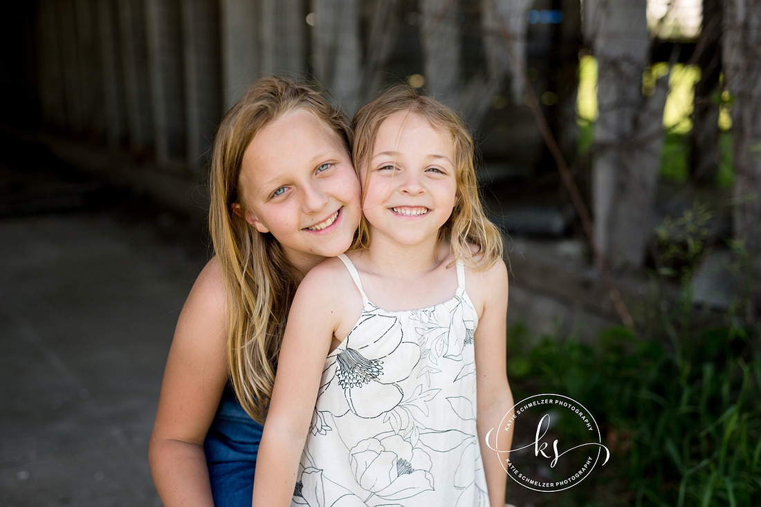 Amana Iowa Family Session of the Stewart Sisters photographed by IA Family Photographer  KS Photography