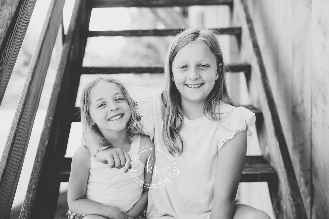 Amana Iowa Family Session of the Stewart Sisters photographed by IA Family Photographer  KS Photography