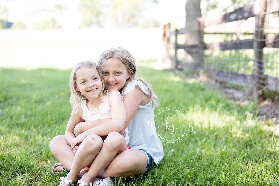 Amana Iowa Family Session of the Stewart Sisters photographed by IA Family Photographer  KS Photography