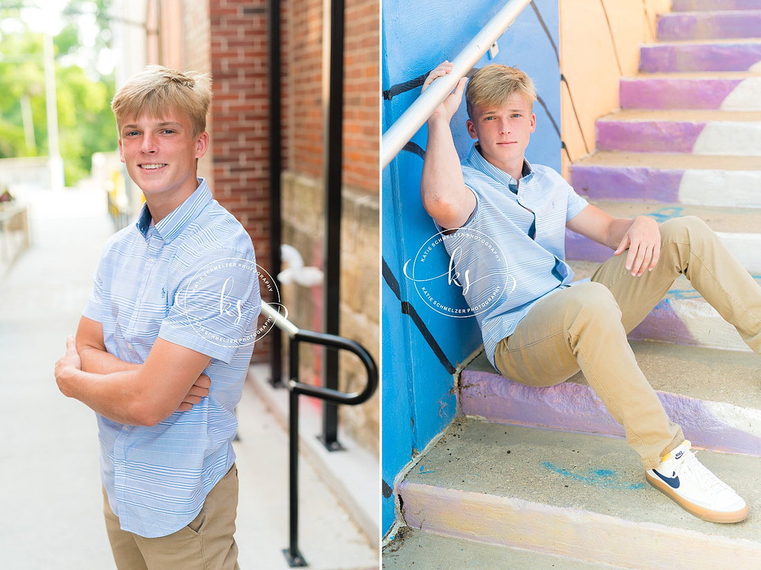 High School Athlete Senior Session photographed by IA Senior Photographer KS Photography