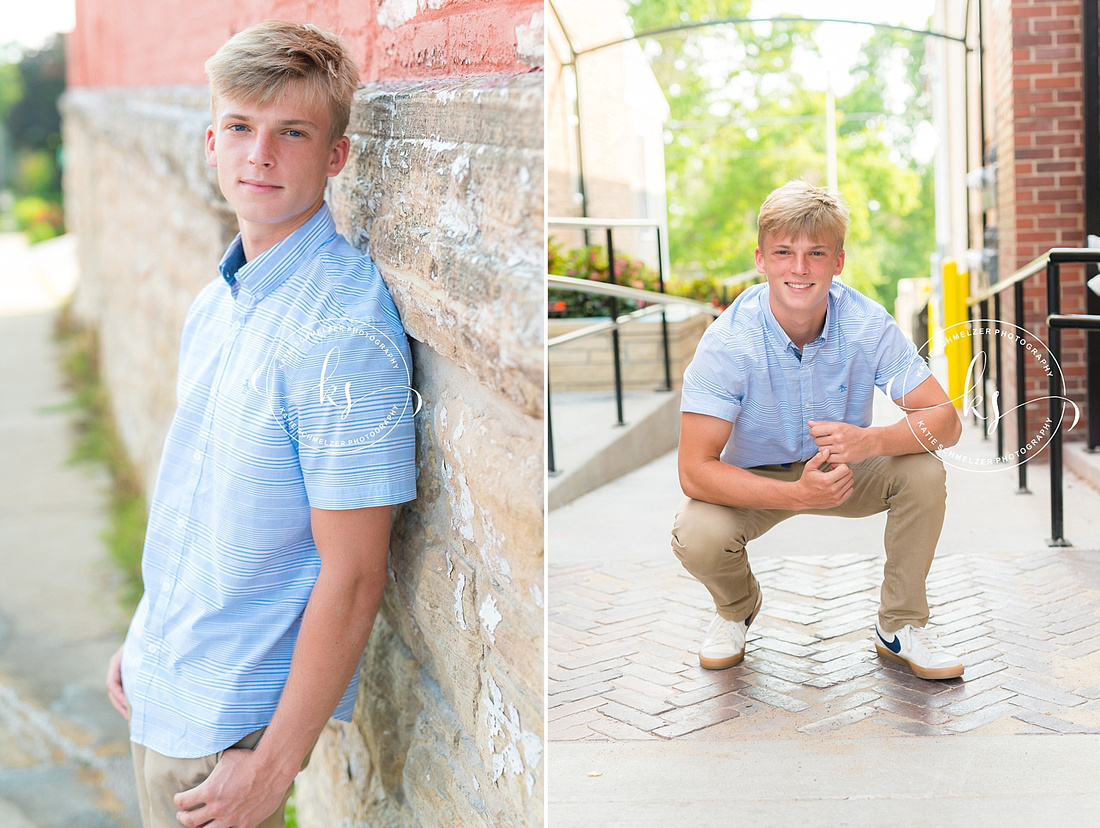 High School Athlete Senior Session photographed by IA Senior Photographer KS Photography