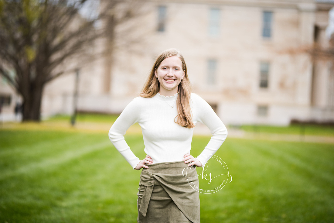 Fall senior portraits in Iowa City with KS Photography