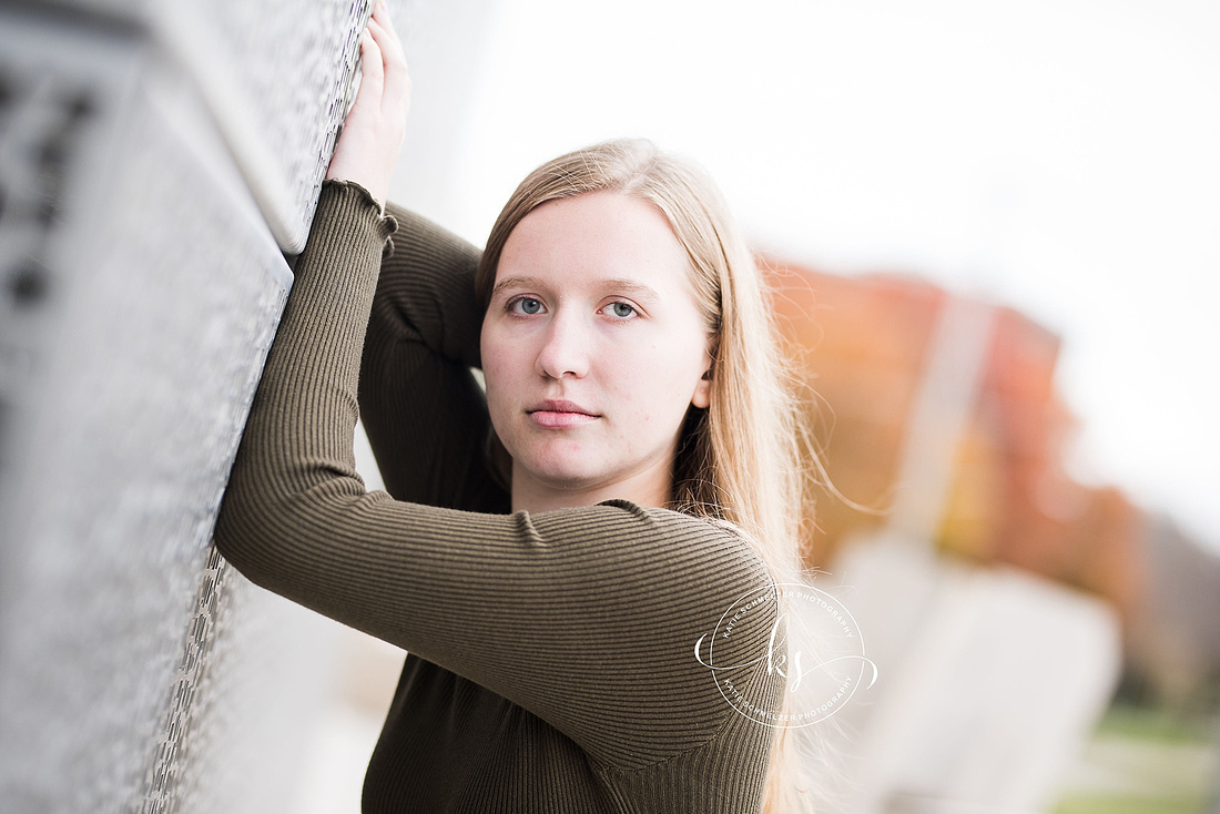 Fall senior portraits in Iowa City with KS Photography