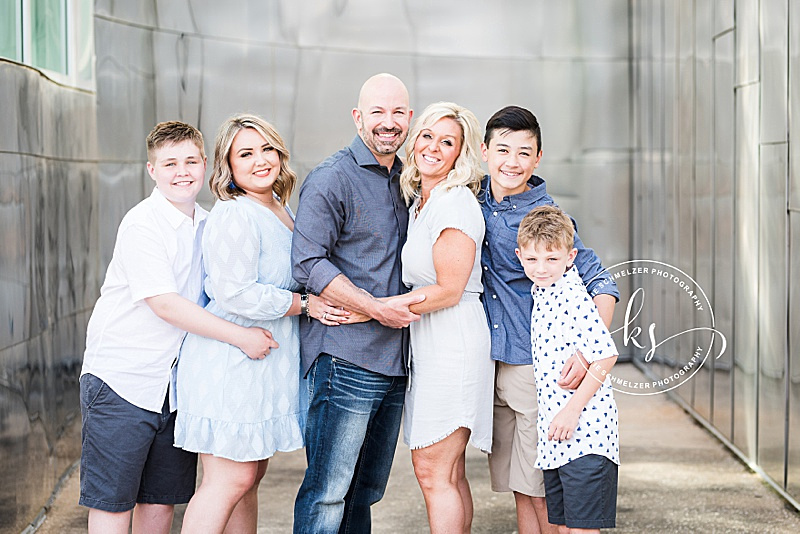 Chic and stylish downtown Iowa City family portraits with KS Photography