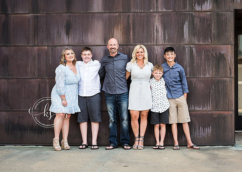 Chic and stylish downtown Iowa City family portraits with KS Photography