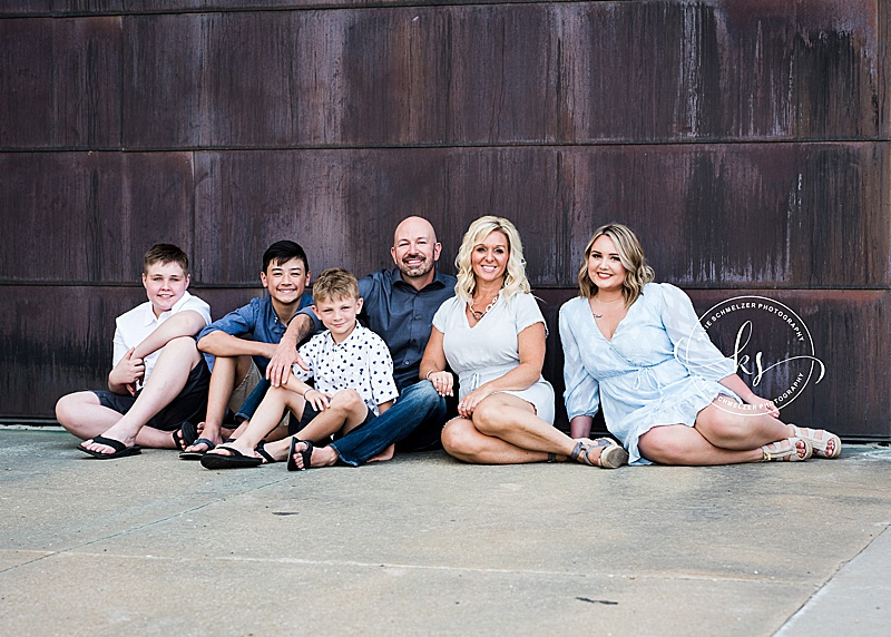 Chic and stylish downtown Iowa City family portraits with KS Photography