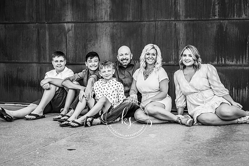 Chic and stylish downtown Iowa City family portraits with KS Photography