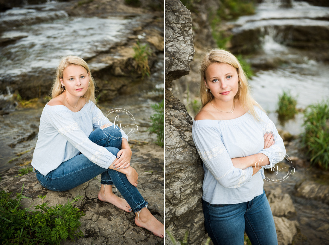 Summer senior portraits in Iowa City with KS Photography 