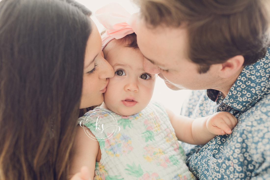 Iowa Little Girl One Year Milestone Session photographed by IA Milestone Photographer KS Photography