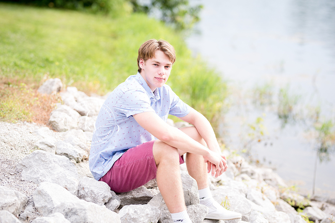 Iowa Senior Portraits for High School Athlete with KS Photography