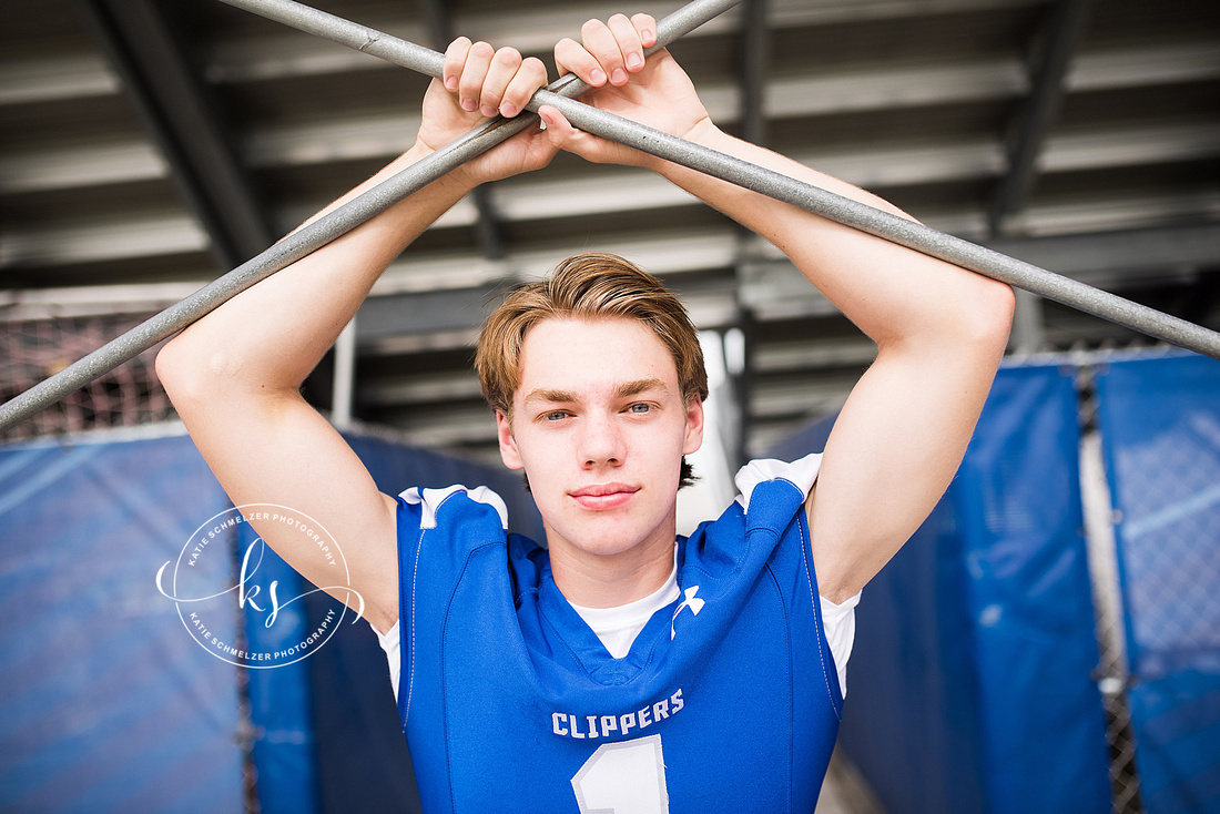 Iowa Senior Portraits for High School Athlete with KS Photography