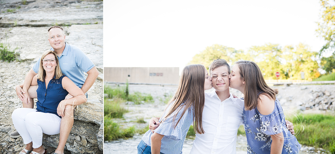 Family portraits at the Res in Coralville IA with KS Photography